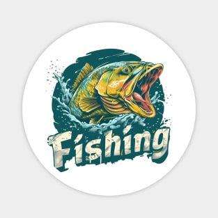 Fishing t-shirt Magnet